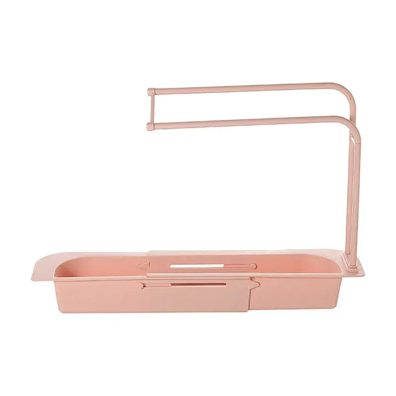 

Telescopic Sink Shelf Kitchen No Drill Sink Shelf Kitchen Multipurpose Kitchen Accessories Durable Sink Rack For Sponge Bottles