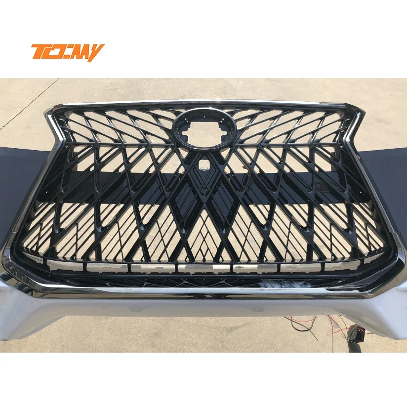 TDCMY Auto Car PP ABS Material Black Middle Grill For Lexus LX570 -