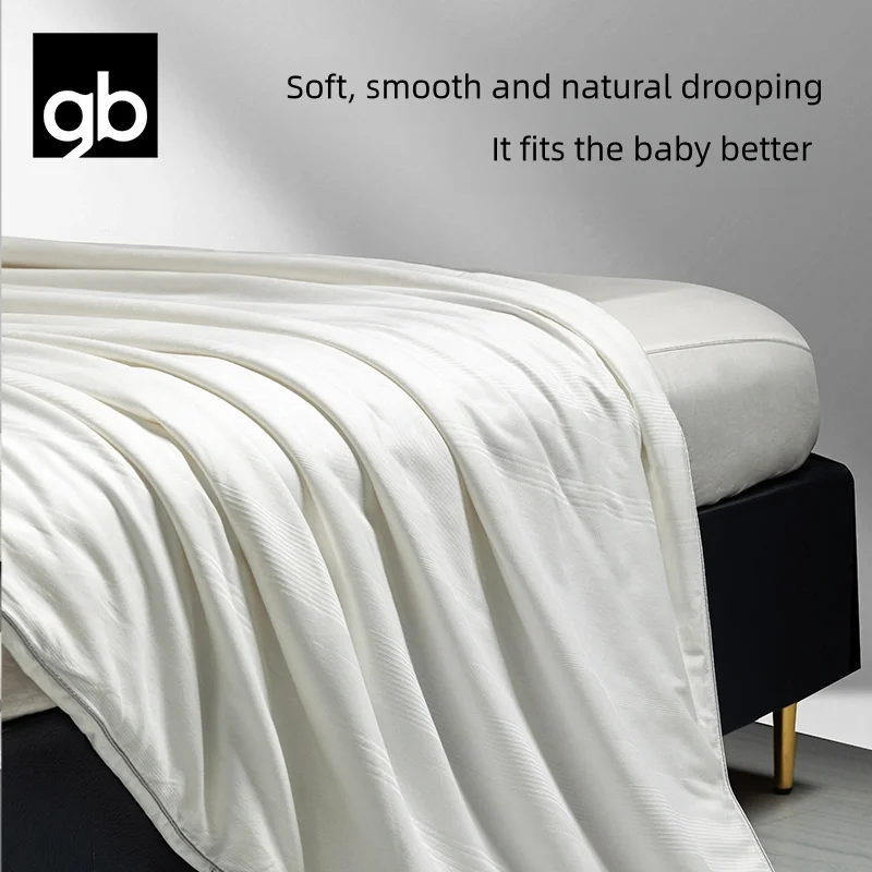 gb child's pure cotton mulberry silk quilt with double cocoons is gentle, smooth, breathable, skin friendly