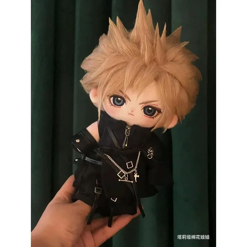 게임 Cloud Strife 인형 그림 마스코트 의상 플러시 20cm 인형 코스프레 이벤트