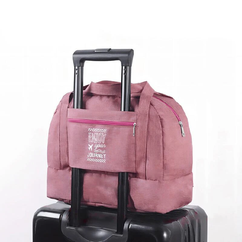 Travel Bags Fashion Folding Women Oxford Travel Weekend Overnight Luggage Tote