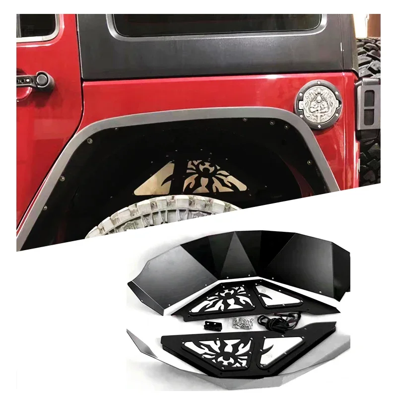 Wrangler Jk Accessories Modified Wheelbrow Rear Wheelbrow Modified Inner JK Fenders For Jeep Wrangle Jk 2007-2017