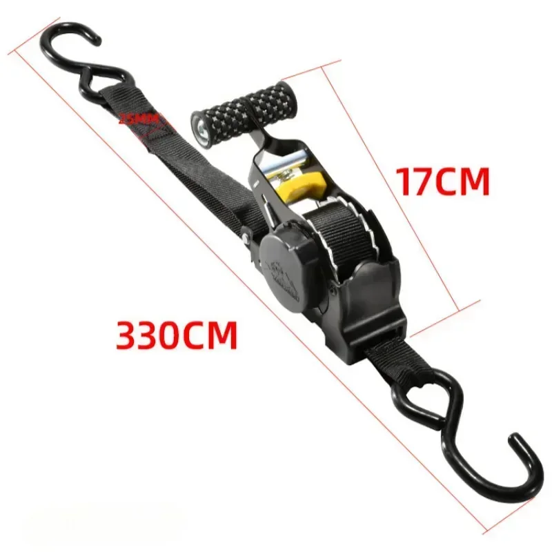 Retractable Auto Ratchet Strap Automatic Shrink Bundle Tape Retractable Belts For Motorcycles Convenience Luggage Straps