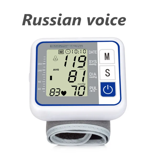 Upper Arm Blood Pressure Monitor Cuff Digital Sphygmomanometer Lcd Pulse  Rate Tonometer 2 User Mode 90 Data Memory Manometer - Blood Pressure -  AliExpress