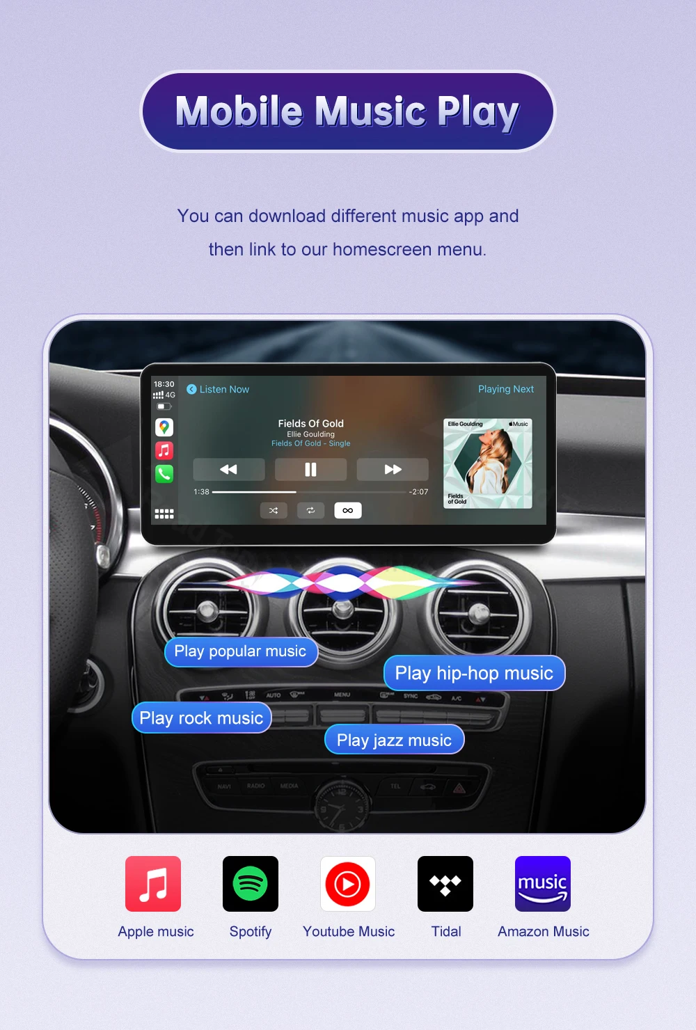 12,3-Zoll-Ultra-Thin-Linux-Bildschirm für Mercedes Benz W205 GLC A C V Klasse W447 CLA GLA 2015-2019 Android Auto Carplay Auto-Multimedia – Detail 14