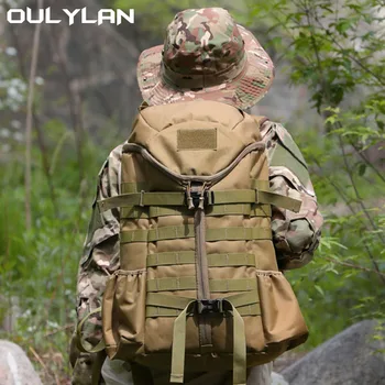 Oulylan 60L Outdoor Camouflage Sports Bag Hiking Tactical Backpack Waterproof Camping Storage Travel Rucksack For Men 4