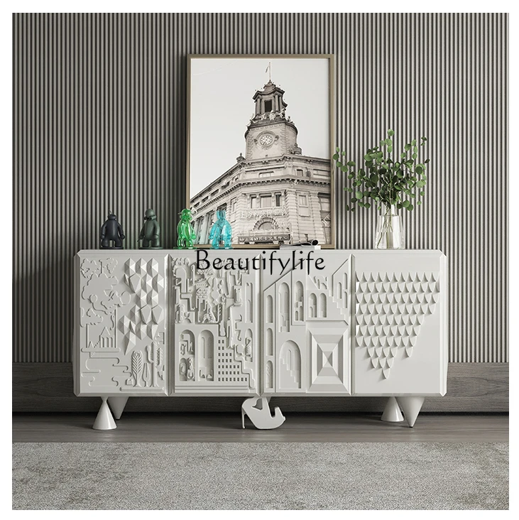 

Italian Sideboard Cabinet Simple Modern Nordic Living Room Locker