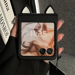 Custodia per telefono con orecchie di gatto 3D - Design giocoso