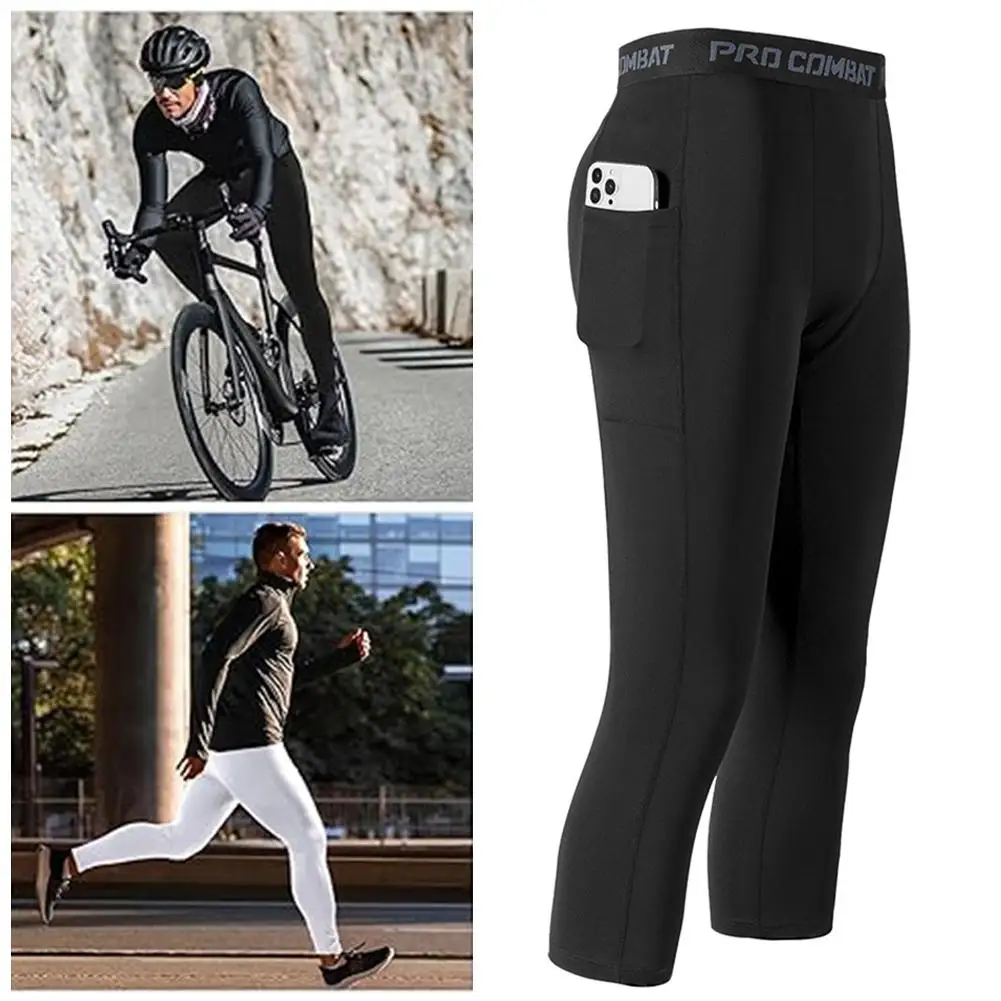 New Men's Compression Pants Male Tights Leggings For Running Training Sport Fitness Quick Dry Fit Joggings Workout Trousers
