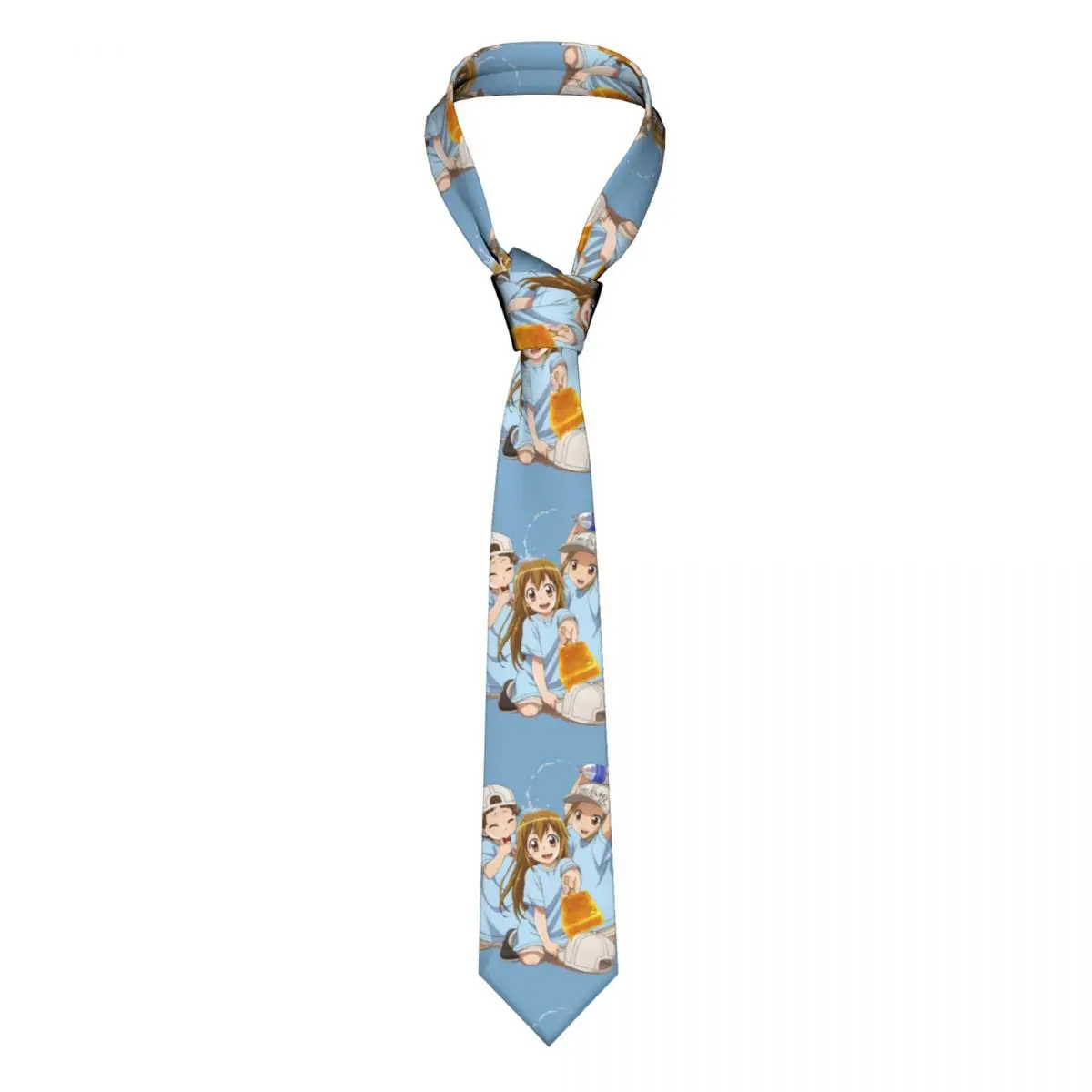 

Cells At Work Anime Platelets Men Women Necktie 8 cm Hataraku Saibou Manga Neck Tie for Men Suits Accessories Gravatas Office