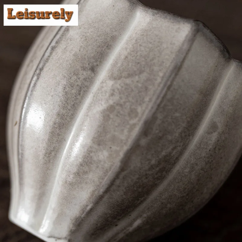 90ML Ink Painting Zhiye Roasting Lotus Teacup Retro Tea Bowl Tea Pair Tea-tasting Fragrance Cup Chazhan Master Cups Tea Services