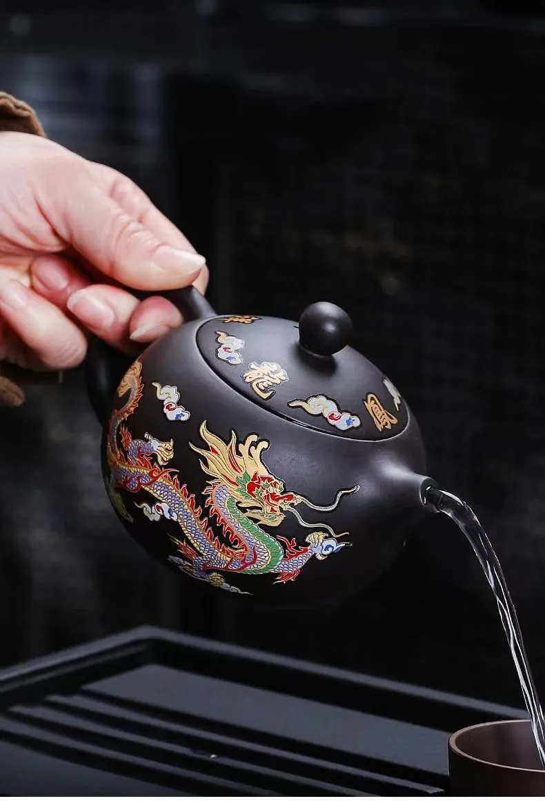 200ml Yixing Purple Clay Teapot High Temperature