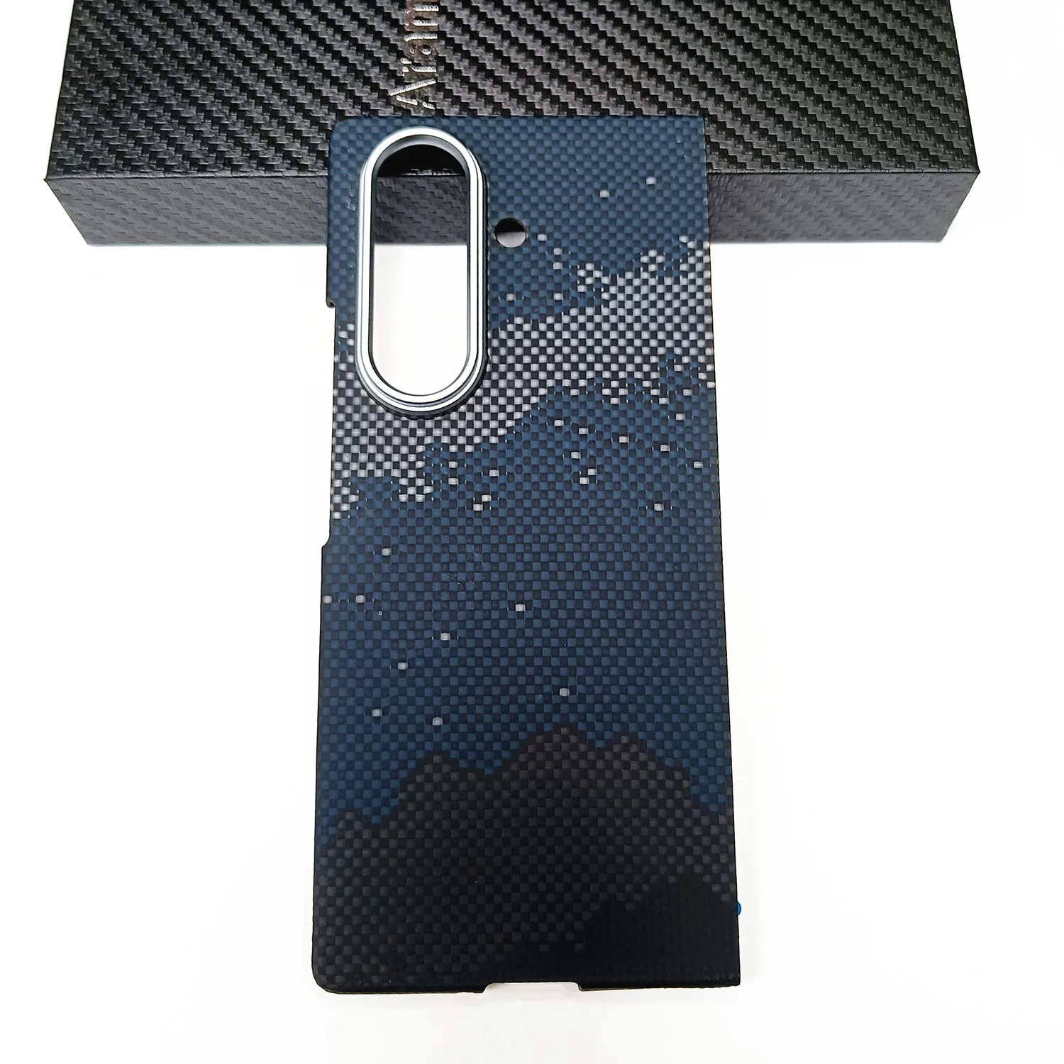 Premium Ultra Thin Aramid Carbon Fiber Shockproof Back Cover