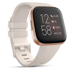 Soft TPU Sport Watch Band Replacement Strap - Fitbit Versa 2 (Star Light)