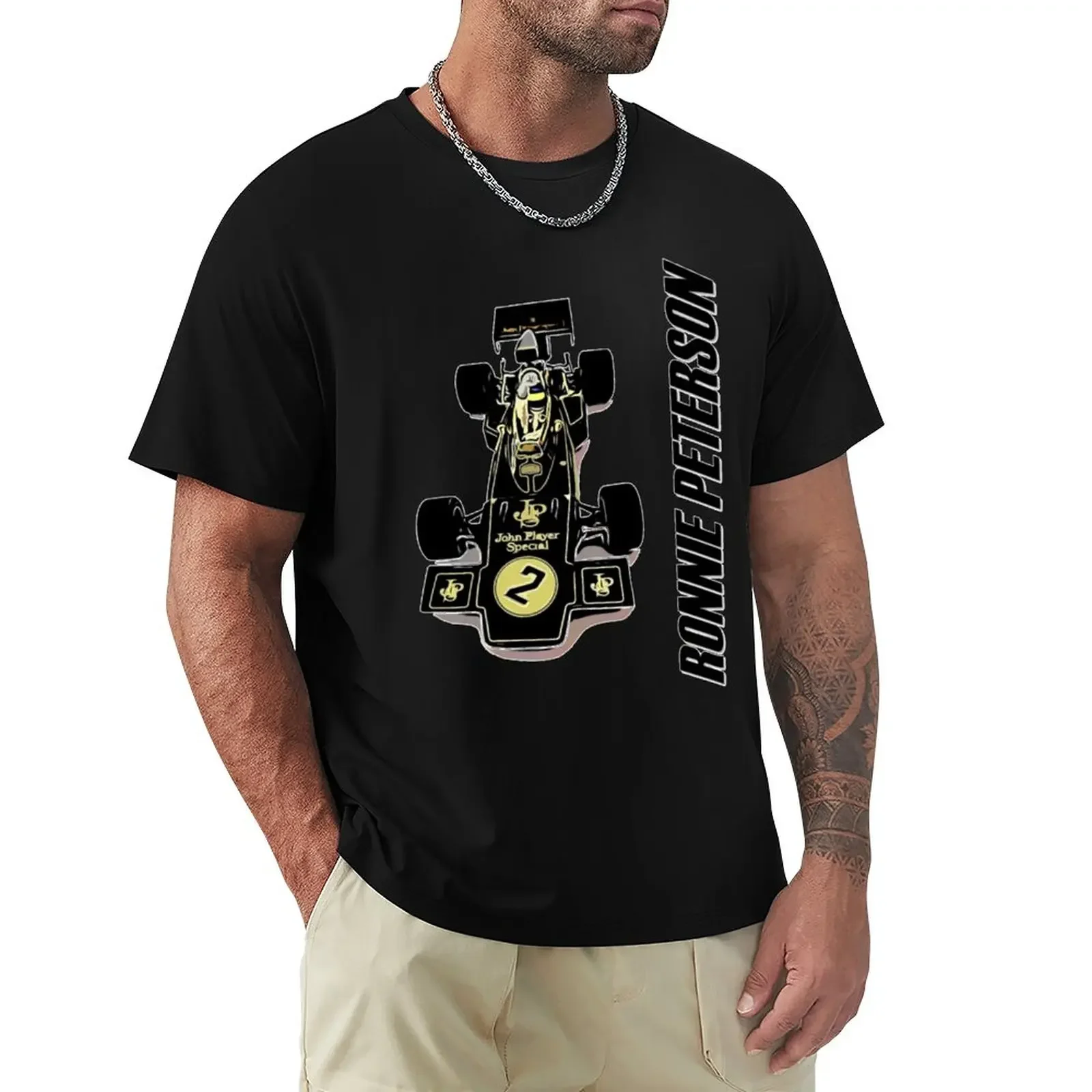 Rondi Peterson - Jps Lotus 72D T-Shirt Summer Top Heavyweights T-Shirt Nere Per Uomo