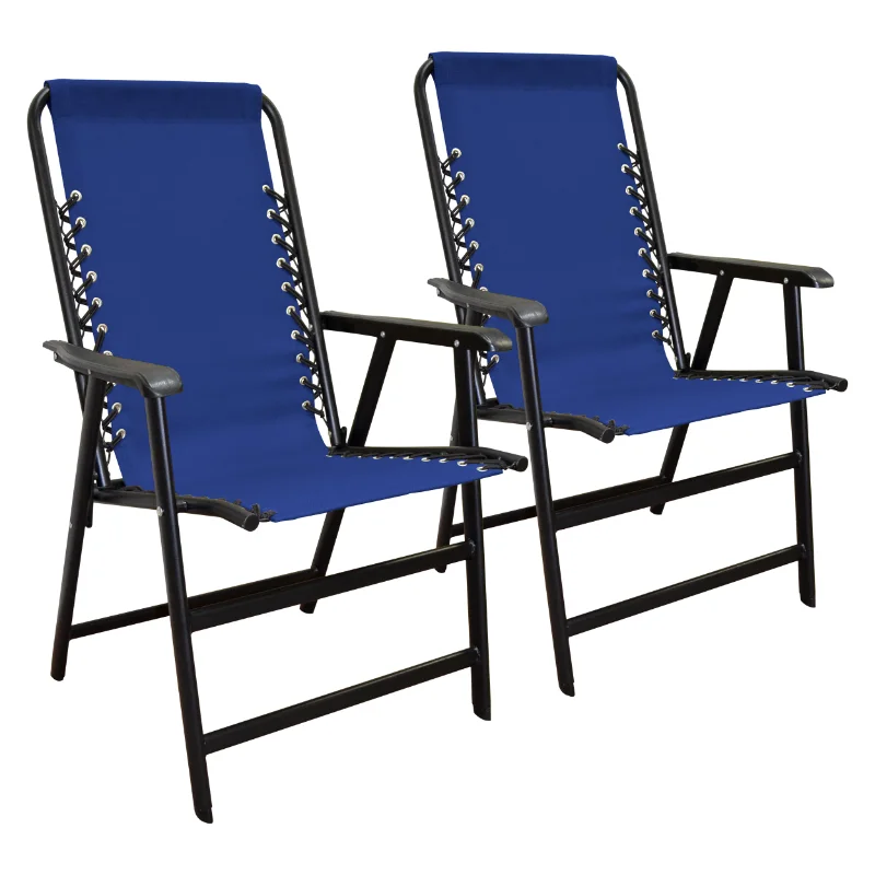 

Suspension Folding Chair Blue 2pk Folding Chairs Camping Chairs Folding Chair Recliner Chair Beach Chairs Outdoor Furniture
