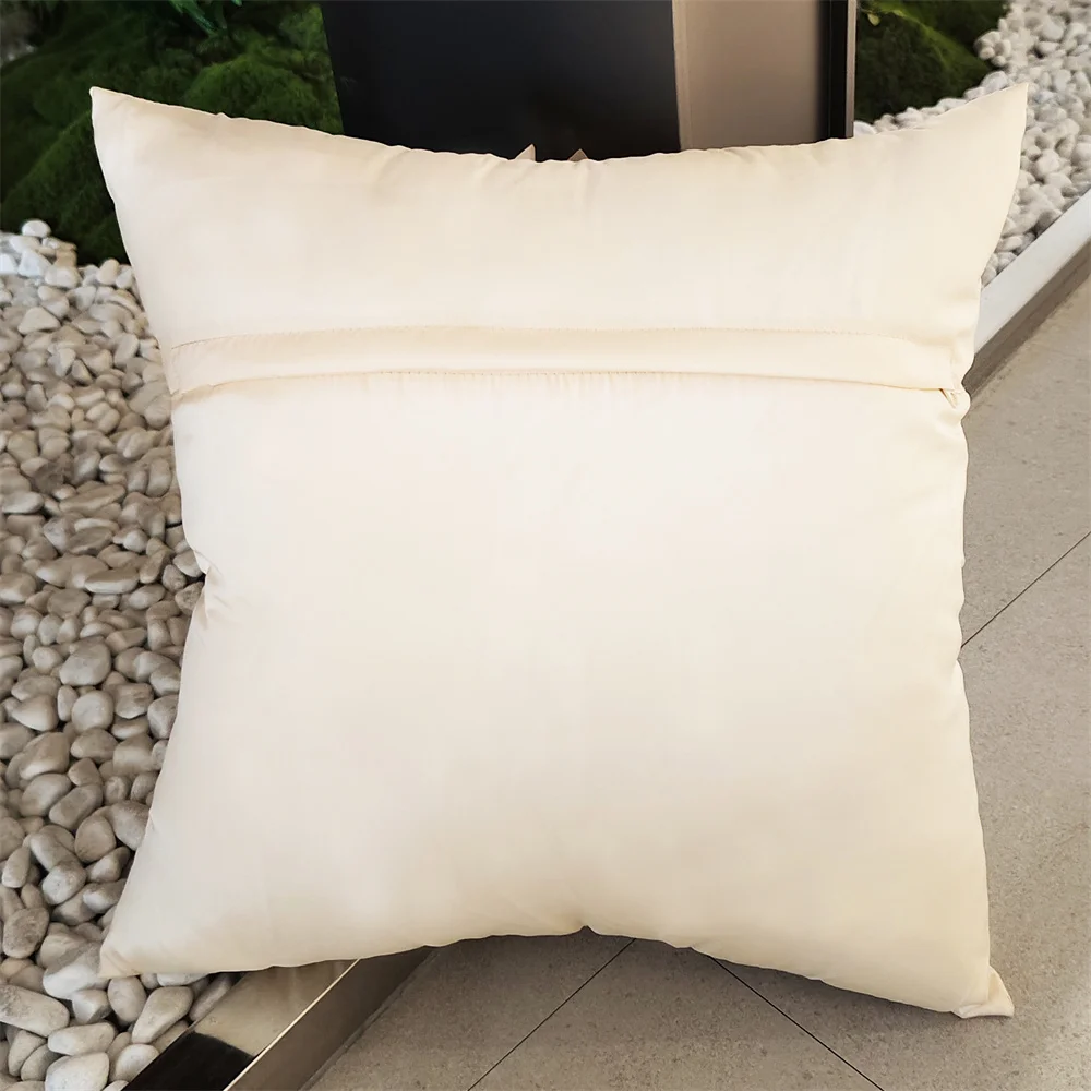 Cream Decorative Cushion Covers For Sofa 3D Sunflower Pillow Cover Luxury Handmade Bed Couch Bohemia Ivory White Pillow Case
