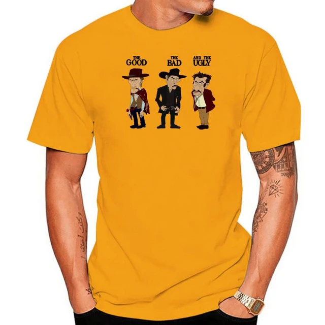 Clint Eastwood The Good The Bad And The Ugly T-Shirt Men Clothes Tee Shirt  - AliExpress