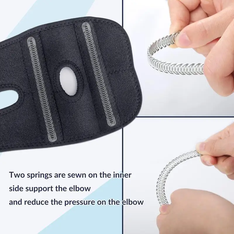 2 Gomitiere Reggigomito Elastiche - Cinghia Regolabile | Per Tennis, Golf, Palestra, Artrite - Foto 7