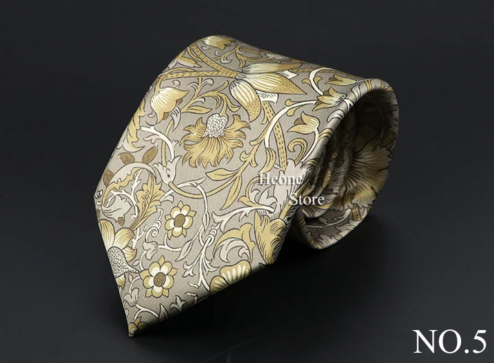 Vintage Digital Printed Men Ties Floral Elk Forest Pattern Soft 8cm Retro Necktie For Casual Party Suit Shirt Cravat Accessory