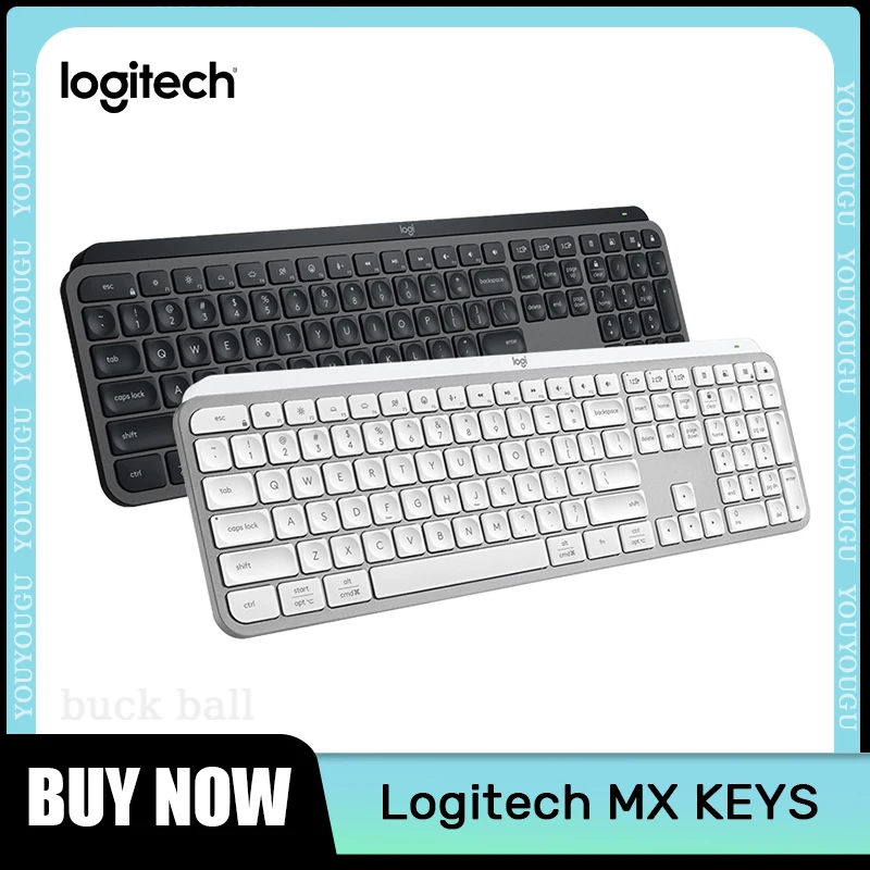 Logitech Mx Keys S Wireless Bluetooth Keyboard Rechargeable Backlight Metal Case EasySwitch