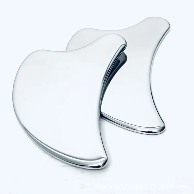 

Practical 304 Stainless Steel Gua Sha Board Face and Neck Meridian Beauty Metal Gua Sha Facial Massage