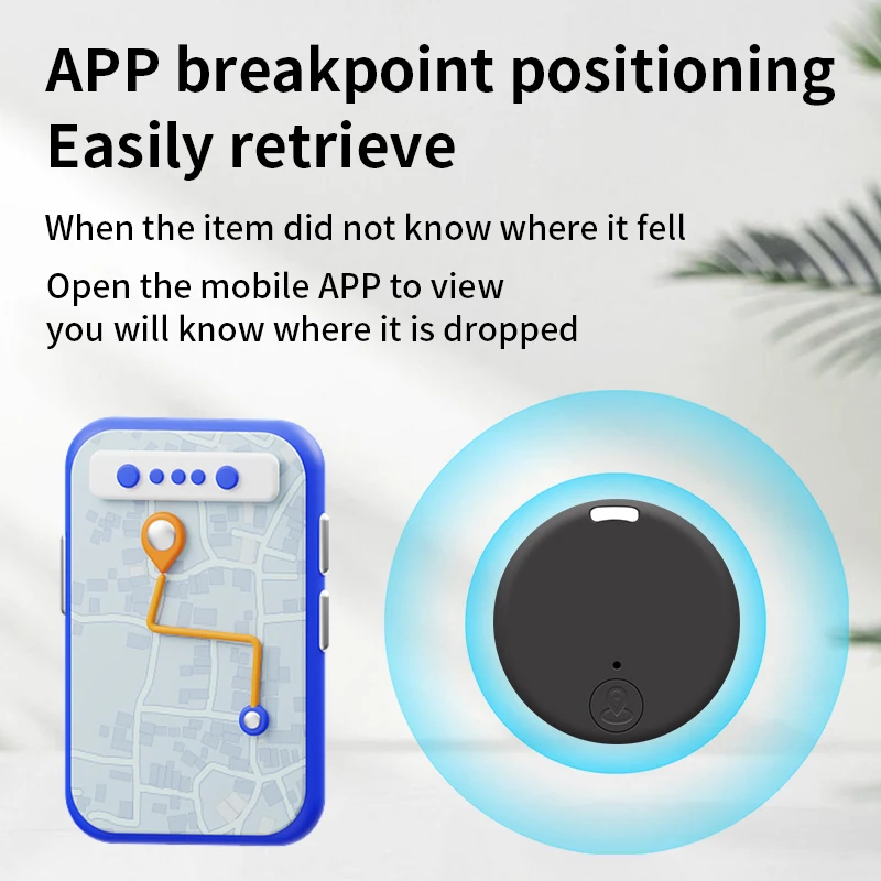 Mini GPS Tracker Mobile Bluetooth Anti-Lost Device Pet Kids Bag Wallet Tracking