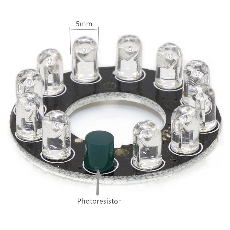 850nm 90 degrees 5V CCTV Accessories infrared light 11 Grain IR LED board surveillance camera accessories infrared led board for Surveillance cameras night vision diameter 38.2mm