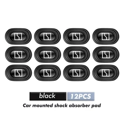 Enhanced Car Door Shock Absorber Pads - Anti - Collision Bumper Buffer (Black - 12PCS)