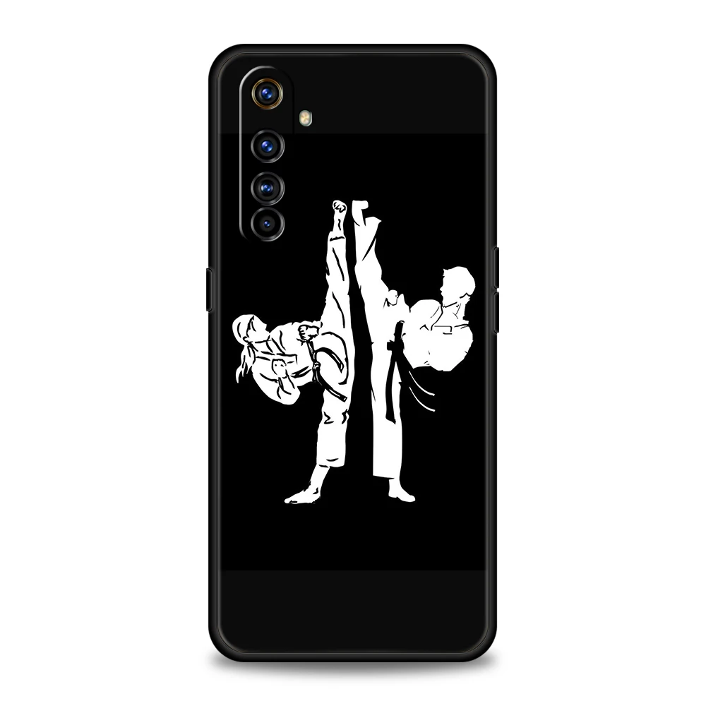 Martial Arts-Themed Shockproof Phone Case with Durable Silicon Shell