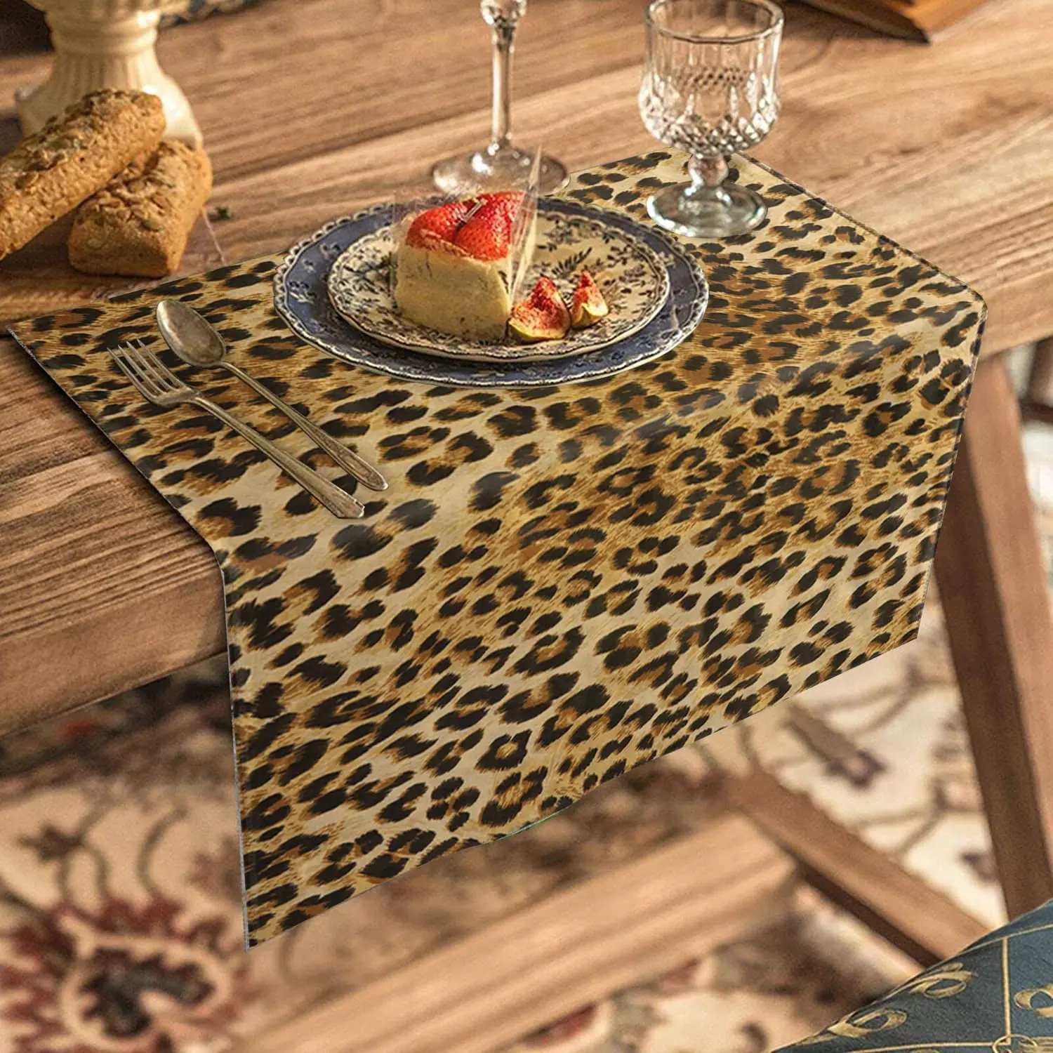 Kitchen Decoration Placemat Wedding Leopard Decoration Dining Accessories 1pcs Aliexpress