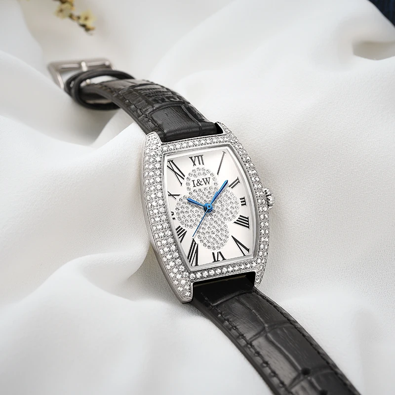CARNIVAL Brand Luxury Diamond Watch Fashion Square Leather Casual Girls Quartz Wristwatch Waterproof for Women Relogio Feminino