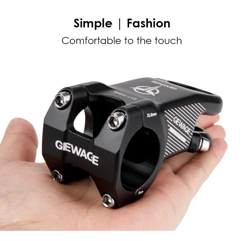 Matte Black MTB Bike Stem CNC 6061 Aero Aluminum 50mm/70mm Power Short Road Bicycle Handlebar Stem MTB 29 Table Riser Mesinha