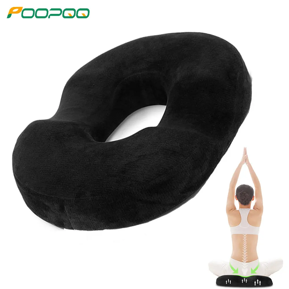 HOMCA Donut Pillow Hemorrhoid Seat Cushion for Office Chair, Premium Memory Foam Chair Cushion, Sciatica Pillow for Sitting Tailbone Pain Car Seat