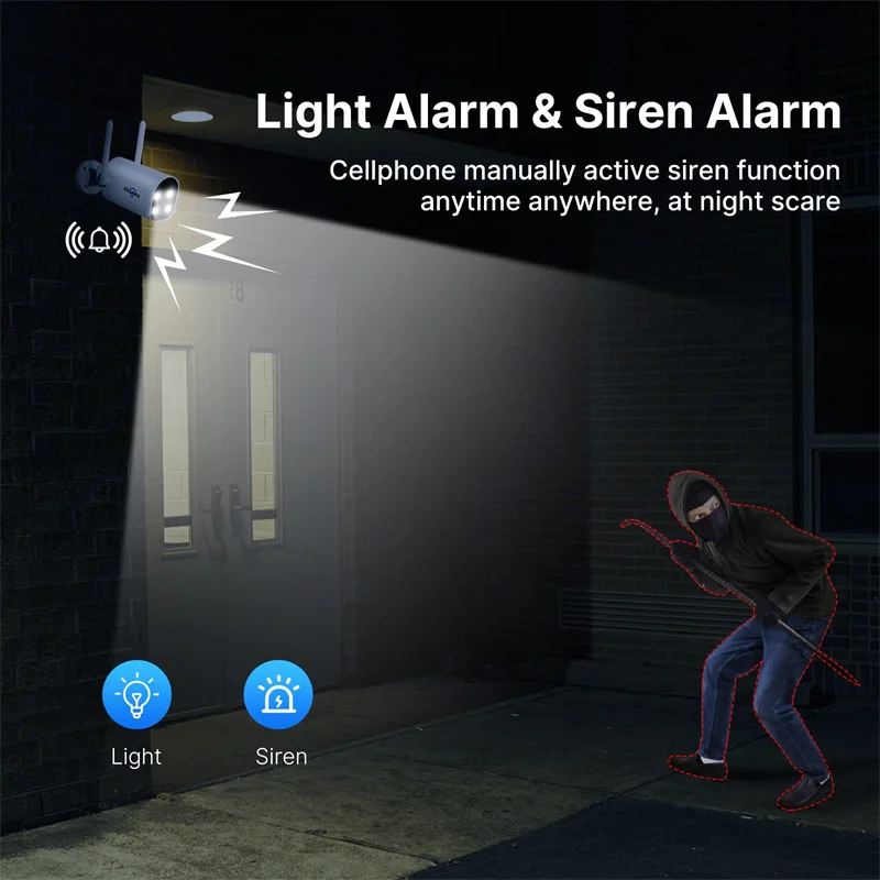 كاميرا أمان تعمل بالطاقة الشمسية ، 4MP ، K ، قابلة...