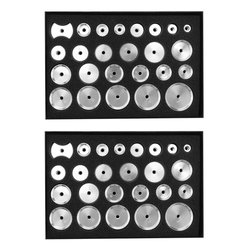 

50Pcs Watch Back Case Metal Aluminum Closer Press Dies Watch Repair Tool