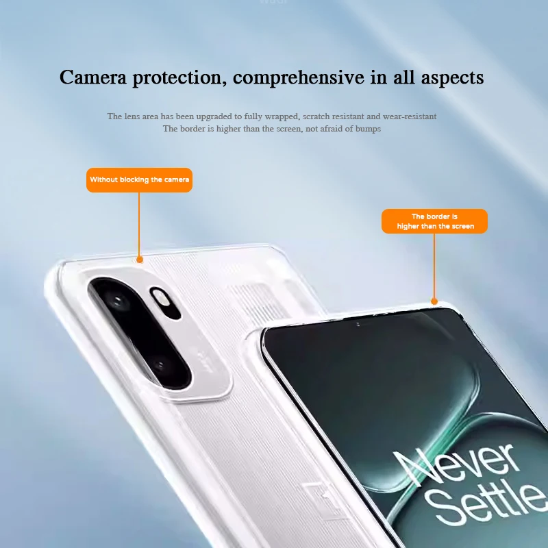 Ultrathin Clear Silicone Phone Case - Transparent TPU Back Cover