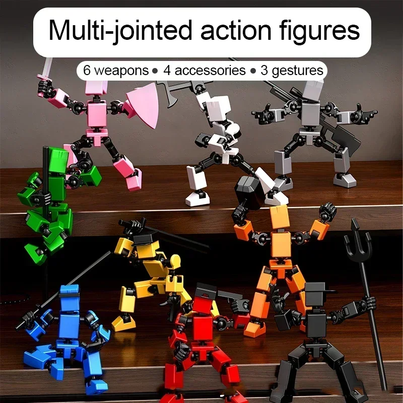Figures Toys Movable Robot Multi-Jointed Dummy 13 3D Printed Mannequin Action Figure Model Doll Shapeshift Robot Collection Toy - 2