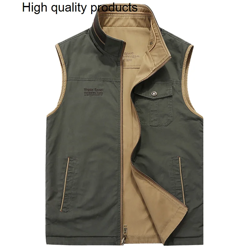 

Spring And Autumn Gilet Men Outdoor Men's Sleeveless Vest Casual Clothing Fashion Thermal Business Jackets Man 2023 New Style