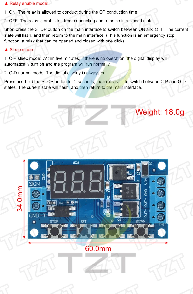 1/2PCS DC 12V 24V Dual MOS LED Digitale Zeit Verzögerung Relais Trigger Zyklus Timer verzögerung Schalter Platine Timing Control Modul DIY – Detail 4