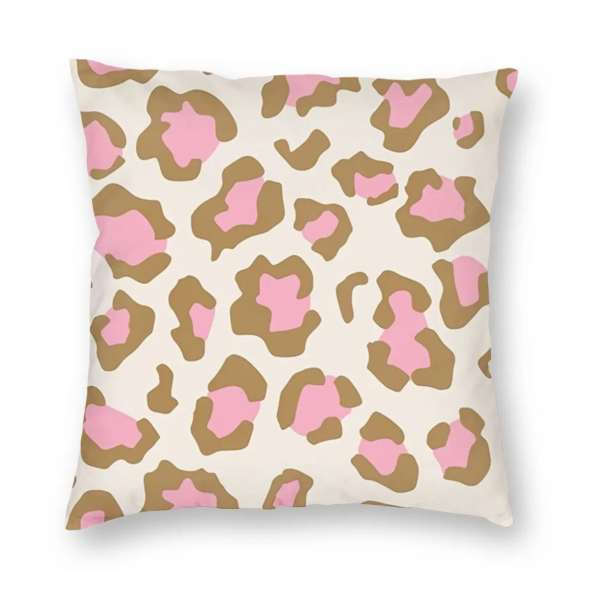 

Pink Leopard Texture Pattern Pillowcase Printed Polyester Cushion Cover Decorative Animal Spots Skin Pillow Case Cover 45X45cm