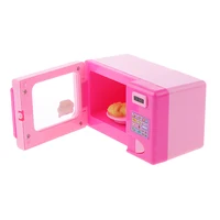 Children Role Playing Toys Household Furniture Microwave Pink 1