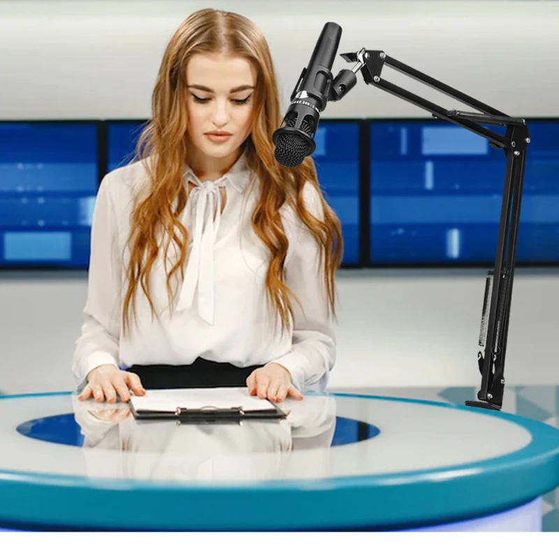 Microphone stand Articulated Arm Microphone Support Table Boom Mount for Micro Holder Desktop Microfno Tripod Stand for Mic Universal Holder
