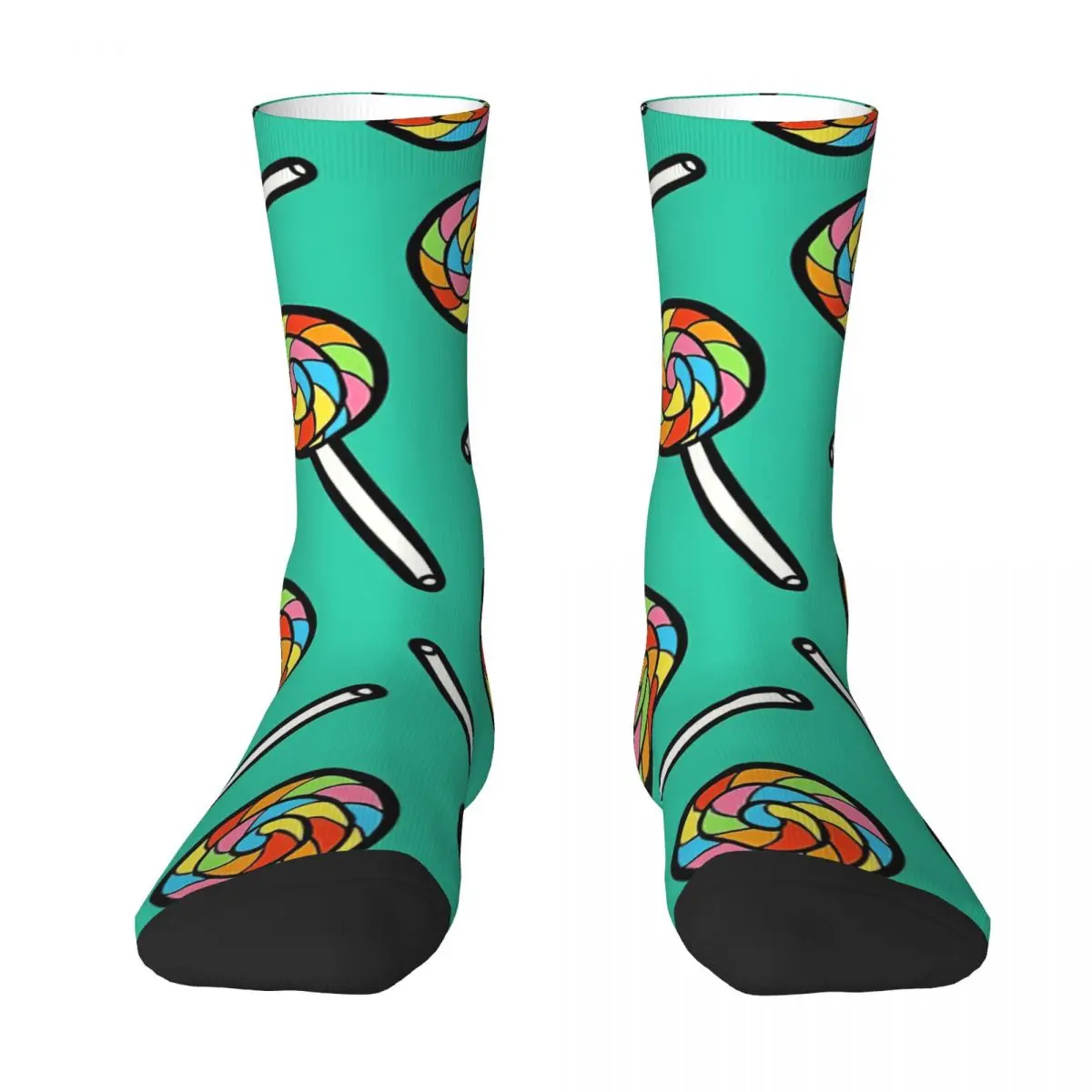 Rainbow Lollipop Pattern Adult Socks,Unisex socks,men Socks women Socks