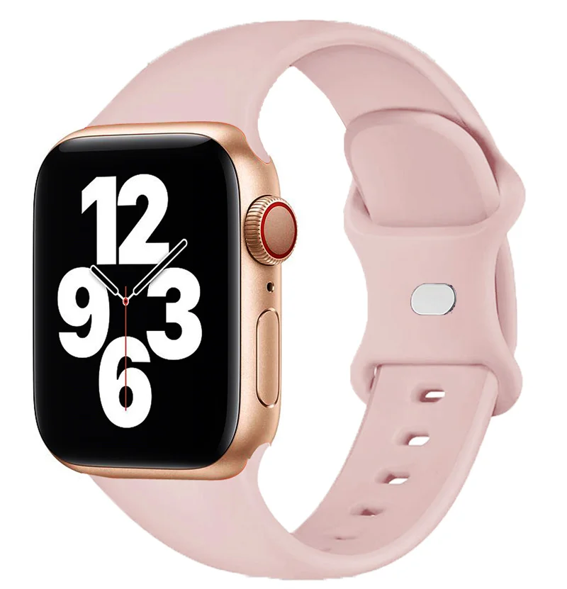 Silicone Sport Waterproof Band for Apple Watch - Vibrant Fitness Bracelet Strap