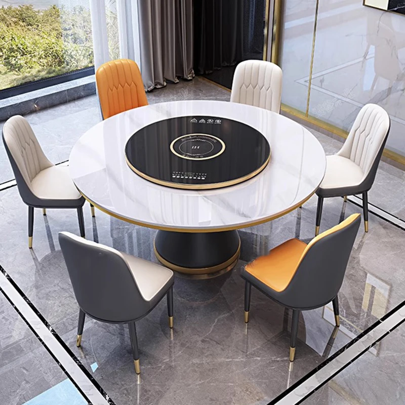 

Round Kitchen Dining Room Sets Table Dinner Wood Living Room Chairs Marble Modern Coiffeuse De Chambre Garden Furniture Sets