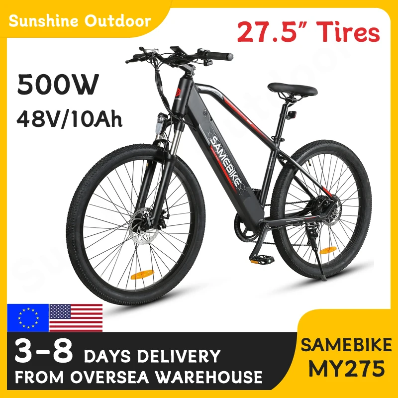 

SAMEBIKE MY275 electric bikes 500W ebikes electric bicycles 48V lithium battery bicicleta electric mountain bike