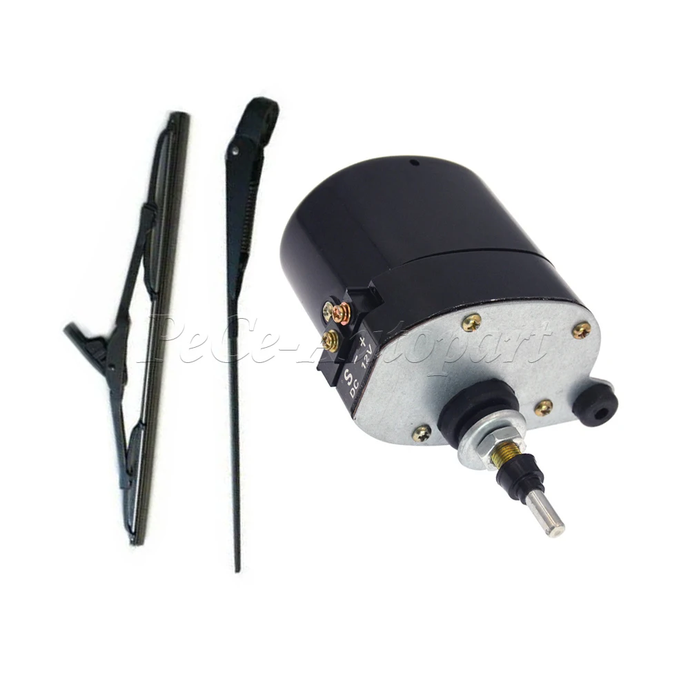 Willis Jeep 트랙터용 낚시 보트 캐러밴용 01287358 7731000001   범용 12V 앞유리 와이퍼 모터 또는 블레이드가 있는 암