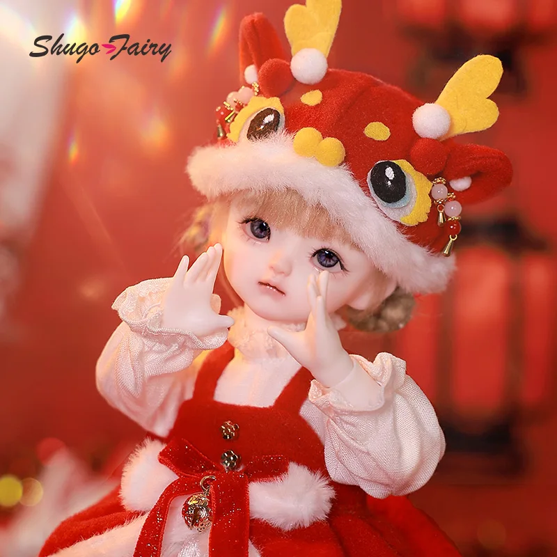 Muñeca Salvio Bjd 1/6 DunDun May Wandy New Year Dragon Red Reborn