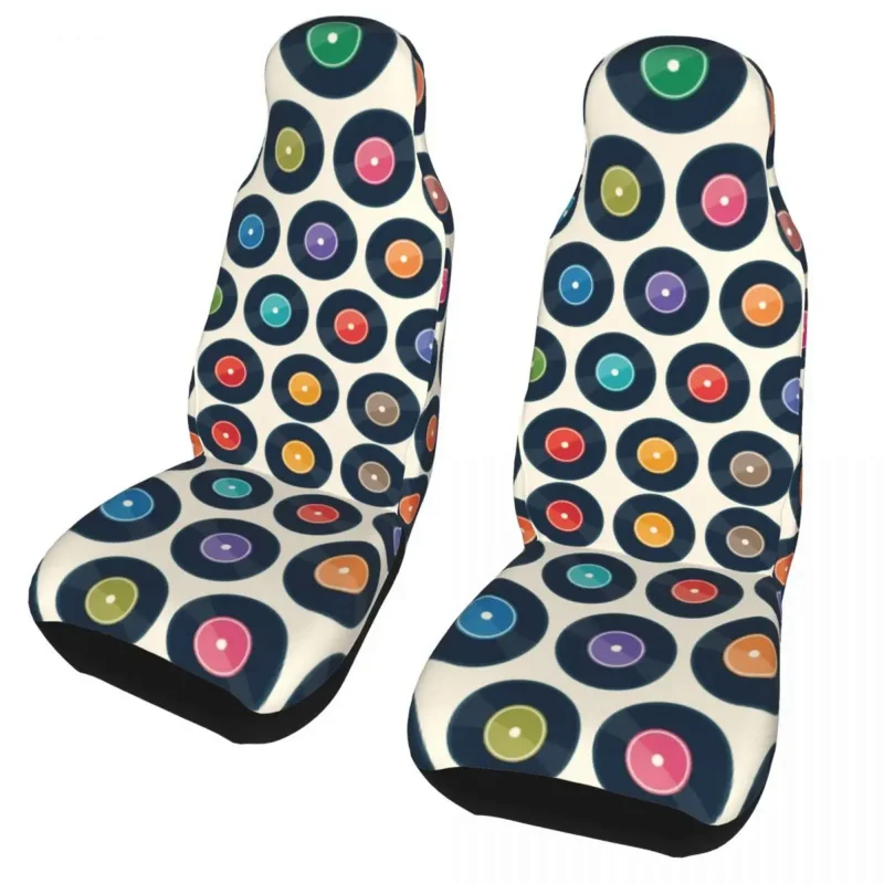 

Vinyl Record Collection Universal Cover for most cars Women Retro Vintage Car Seat Cushion Polyester Hunting